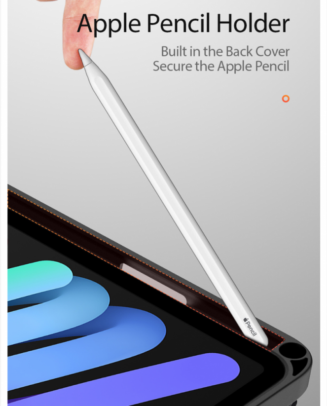 DUX DUCIS Domo Super odolný obal pro iPad Mini 8,3" (6. gen.) s krytem pro Pencil, černý