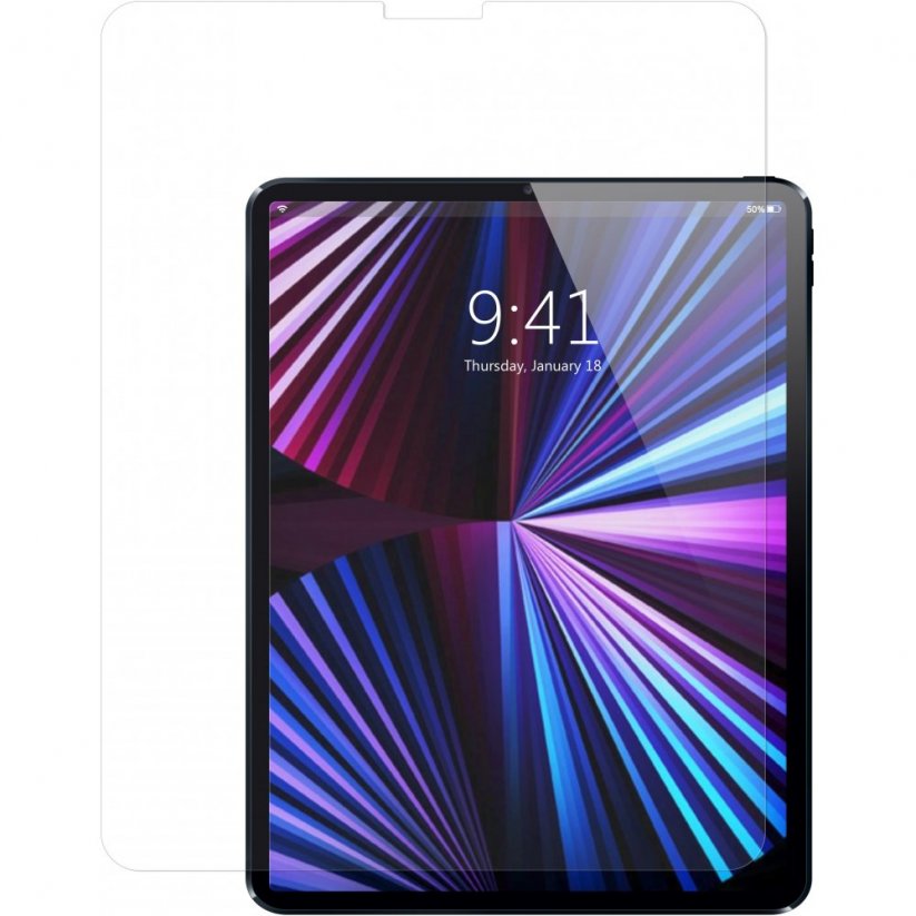 GECKO Prémiové ochranné sklo 2.5D FULL-COVER 0.3mm pro iPad Air 10,9" (2020/22), čiré