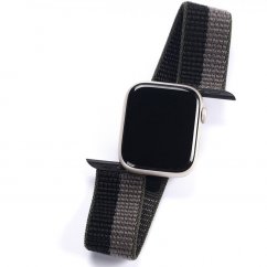 DUX DUCIS Sport Loop Textilní řemínek pro Apple Watch 42/44/45/49mm, černo-šedý