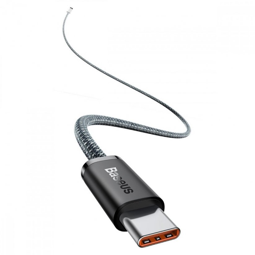BASEUS CALD000216 Dynamic Series Opletený datový a nabíjecí kabel USB-C/USB-C 100W, 1m, černý