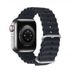 DUX DUCIS Strap OceanWave Silikonový řemínek pro Apple Watch 38/40/41, šedý