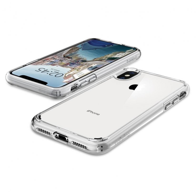 SPIGEN Ultra Hybrid odolný kryt pro iPhone X/XS, transparentní
