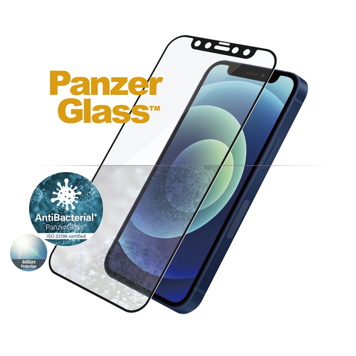 PANZERGLASS Ochranné sklo 2.5D FULL-COVER 0.4mm pro 12 Mini, AntiBacterial, AntiGlare