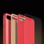 DUX DUCIS Yolo Series Silikonový kryt s koženými zády pro iPhone 7/8/SE20/SE22, červený
