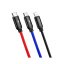 BASEUS CAMLT-BSY01 Odolný Fast Charge 3,5A nabíjecí a datový kabel 3v1, 1,2m, barevný