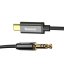 BASEUS Yiven CAM01-01 Kabel USB-C/Audio jack 3,5mm (AUX), 1,2m, černý