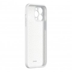 BASEUS ARYT000402 Liquid Gel Case Prémiový silikonový kryt pro iPhone 13 Pro, bílý