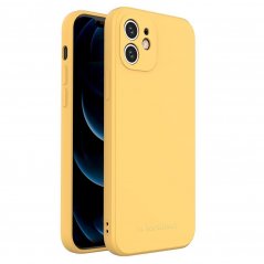 WOZINSKY Color Case Silikonový odolný a pružný kryt pro iPhone XS Max, žlutý