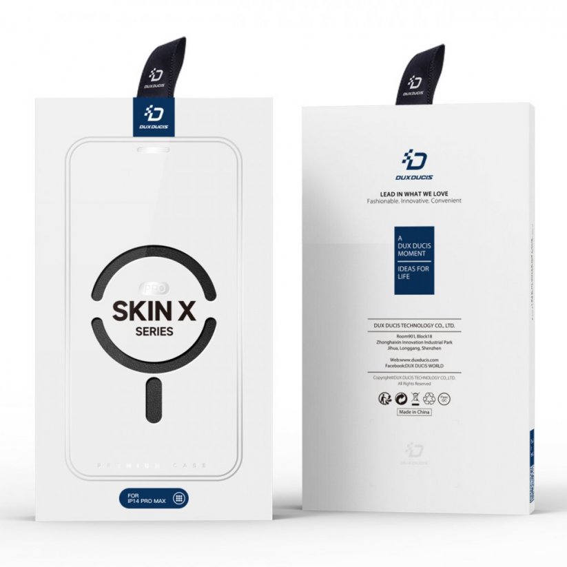 DUX DUCIS Skin X Pro Flipový MagSafe kryt pro iPhone 14 Pro Max, černý