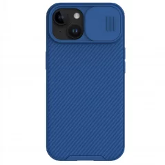 NILLKIN CamShield Pro Magnetic Ultra odolný MagSafe kryt s krytkou kamery pro iPhone 15 Plus, modrý