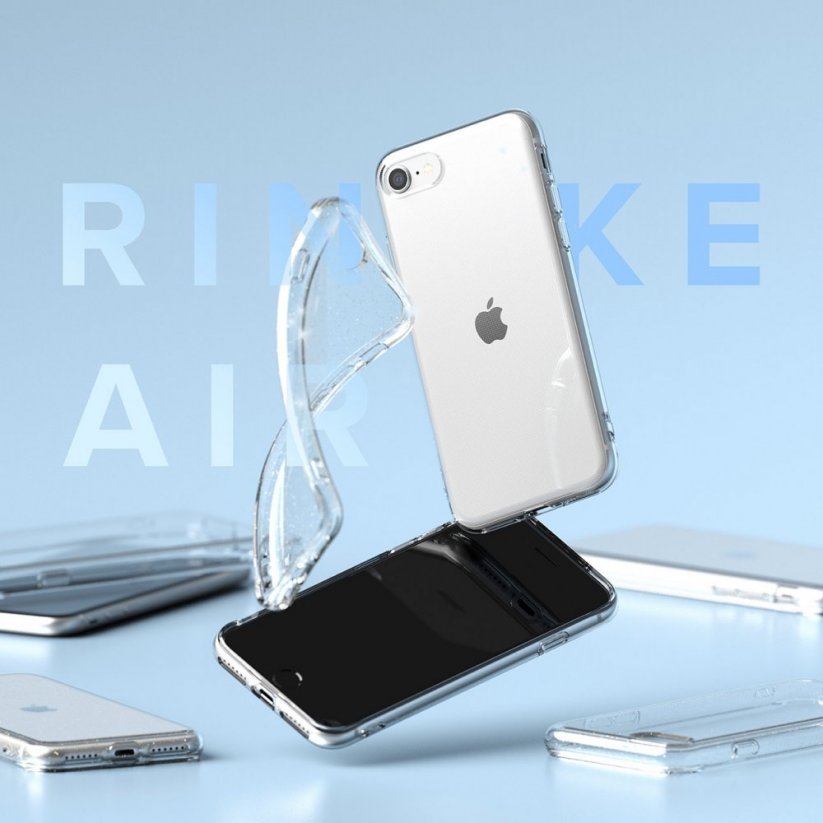 RINGKE Air Odolný kryt se třpytkami pro iPhone 7/8/SE20/SE22, čirý