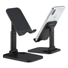 Wozinsky stojak na telefon na biurko stojak na tablet składany czarny (WFDPS-B1)