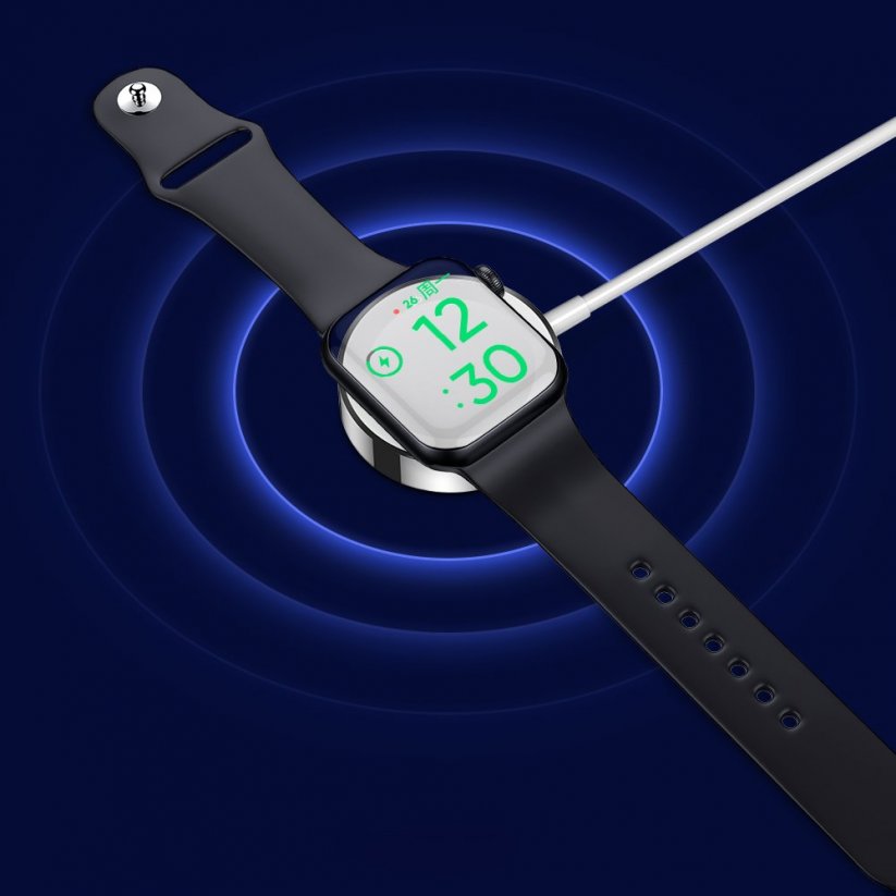 JOYROOM S-IW002S Nabíjecí kabel 2v1 pro hodinky Apple Watch a iPhone 1,5m, bílý
