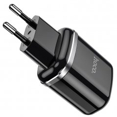HOCO N4 Aspiring Duální cestovní nabíječka 2x USB 2,4A/12W, černá