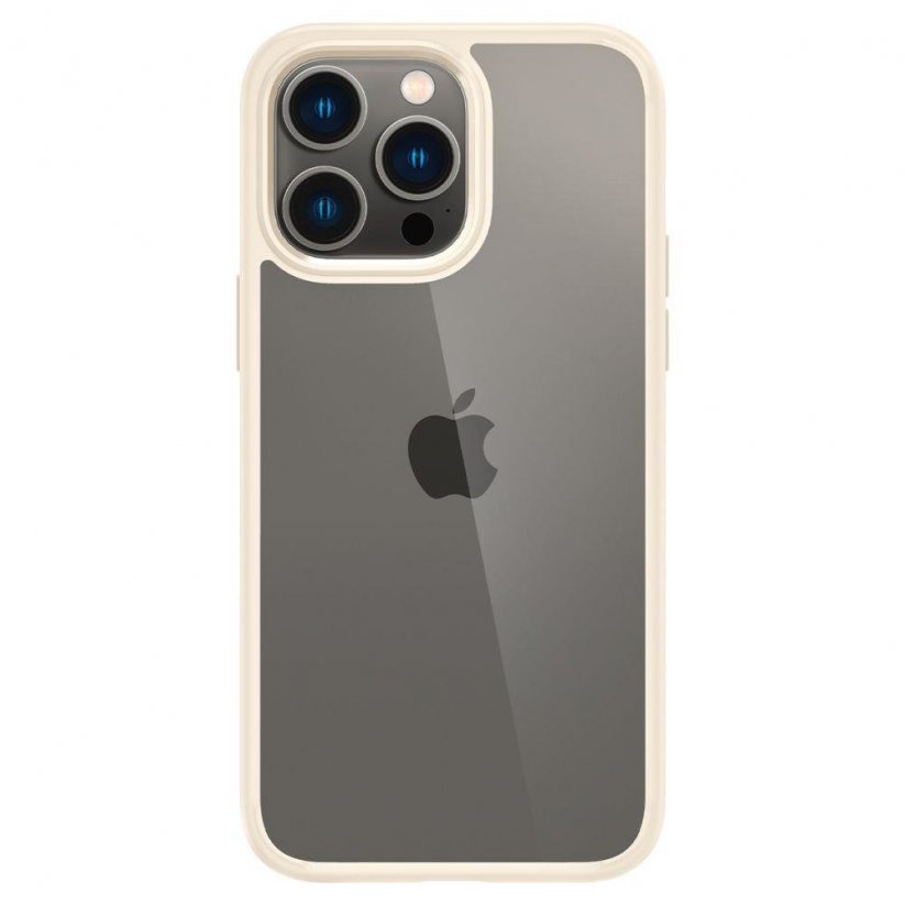 SPIGEN Ultra Hybrid Odolný kryt pro iPhone 14 Pro, béžová/čirá