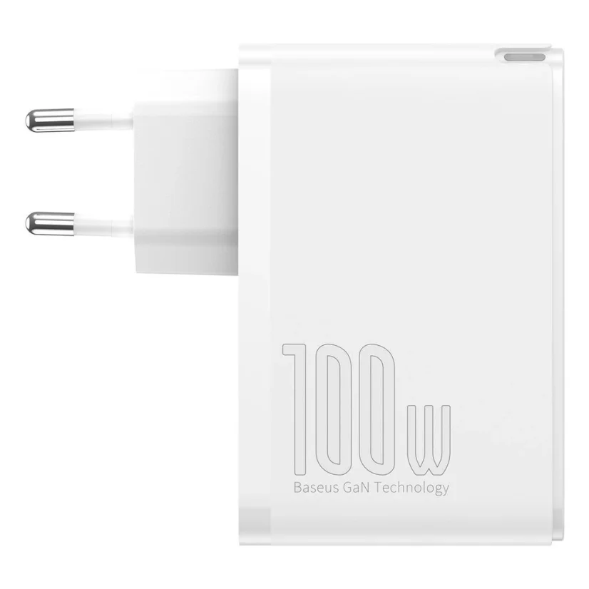 Rychlonabíječka Baseus GaN2 Pro 100W USB / USB Type C Quick Charge 4+ Power Delivery bílá (CCGAN2P-L02)