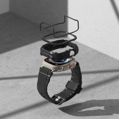 RINGKE Fusion-X Guard Sada 2v1 - Ultra odolný kryt + řemínek pro Apple Watch Ultra (49mm), černý