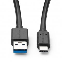 MICROCONNECT Odolný datový a nabíjecí kabel USB/USB-C 3.2, 0,5m, černý