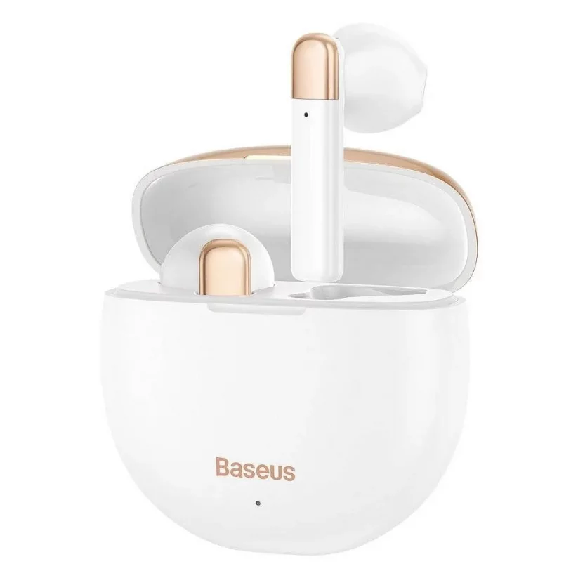 BASEUS AirNora W2 NGW2-02 Bezdrátová TWS sluchátka pro malé uši, bílá