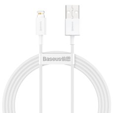 BASEUS CALYS-B02 Superior datový a nabíjecí kabel USB/Lightning 12W, 1,5m, bílý