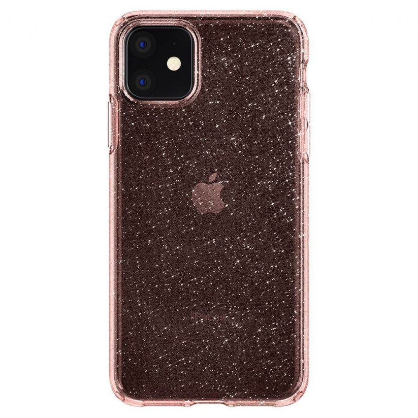 SPIGEN Liquid Crystal Glitter odolný kryt se třpytkami pro iPhone 11, růžový