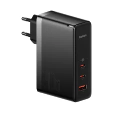 Baseus GaN5 Pro rychlonabíječka 2xUSB-C+USB 140W EU černá (CCGP100201)