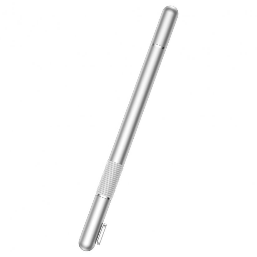 BASEUS ACPCL-0S Prémiový stylus 2v1 pro kapacitní displeje, stříbrný