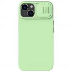 NILLKIN CamShield Silky Ultra odolný kryt s krytkou kamery pro iPhone 15, zelený