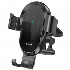 HOCO CA105 Gravity držák do automobilu s bezdrátovým nabíjením 15W, černý