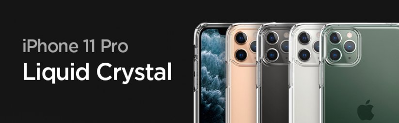 SPIGEN Liquid Crystal Tenký kryt pro iPhone 11 Pro, čirý