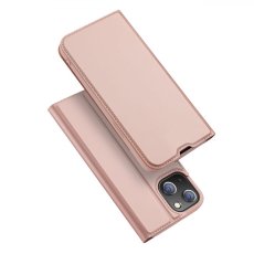 DUX DUCIS SkinPro kryt typu kniha pro iPhone 14 Plus, růžovo-zlatý