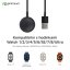 AG PREMIUM W12 Magnetická USB nabíječka pro Apple Watch všech generací, 1m, černá