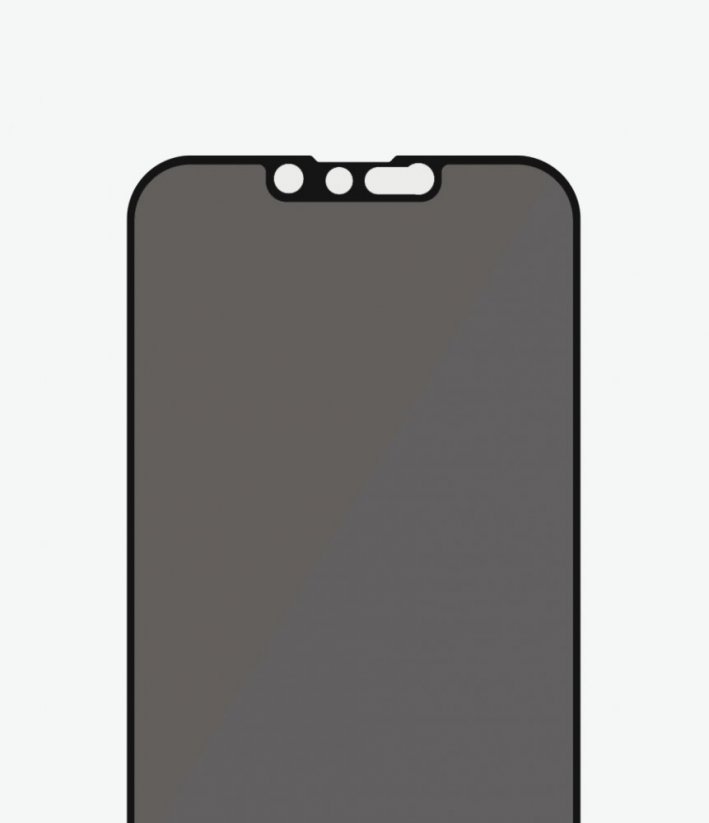 PANZERGLASS Ochranné sklo 2.5D FULL-COVER 0.4mm pro iPhone 13/13 Pro, AntiBacterial, Privacy, černý rámeček