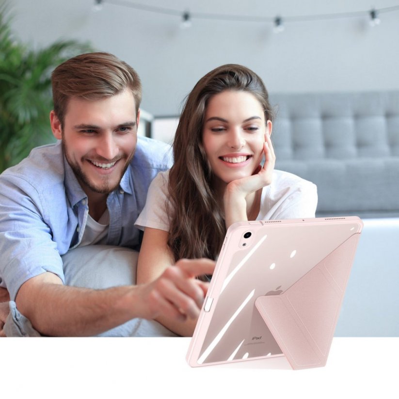 DUX DUCIS Magi Odolný obal s odnímatelným krytem pro iPad Air 10,9" (2020/22) a Pencil, růžový