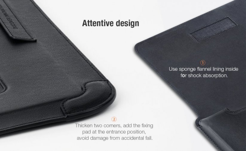 NILLKIN Versatile Sleeve 3v1 Pouzdro pro laptop 13/14" s integrovaným stojánkem a podložkou pod myš, šedé