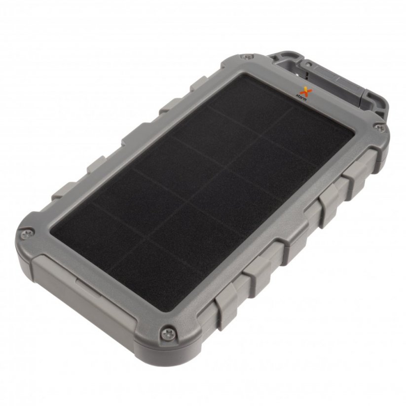 XTORM FS405 Waterproof Solární Powerbanka 10.000mAh s výkonem 20W USB-C PD a svítilnou, šedá