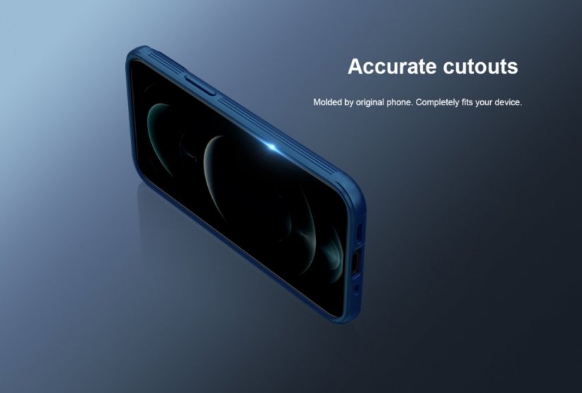 NILLKIN CamShield Pro Magnetic Ultra odolný MagSafe kryt s krytkou kamery pro iPhone 13 Mini, modrý