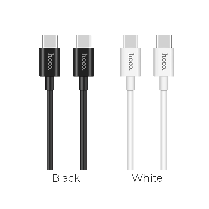 HOCOX23 Datový a nabíjecí kabel USB-C/USB-C a podporou PD, 1.0m, 3A, černá