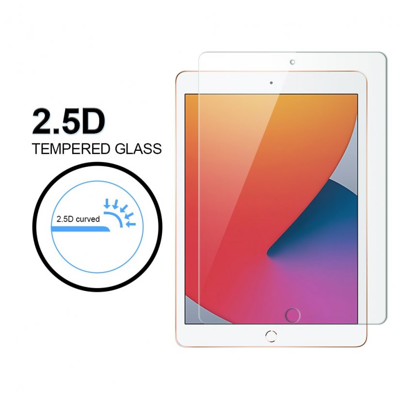 WOZINSKY Glass PRO+ Ochranné sklo 2.5D FULL-COVER 0.3mm pro iPad 10,2" (7/8/9 gen.), čiré