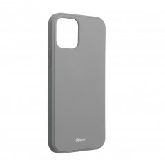 ROAR Colorful Jelly Case jemný silikonový kryt pro iPhone 12/12 Pro, šedý