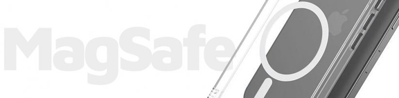 ESTUFF Magnetic Hybrid Clear Case Kryt s MagSafe pro iPhone 14 Pro, čirý