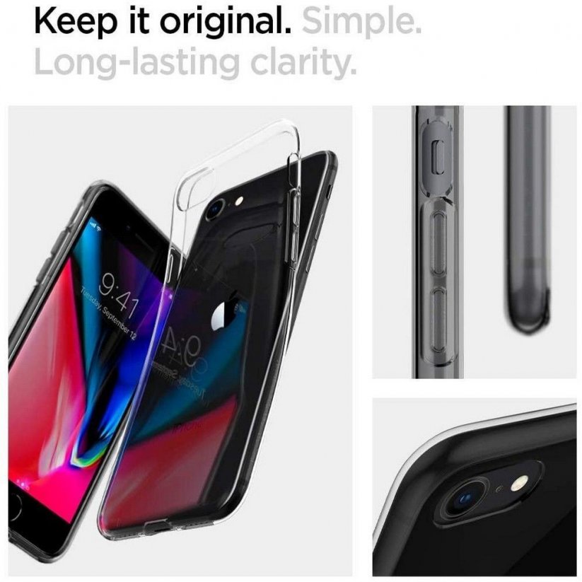 SPIGEN Liquid Crystal Odolný kryt pro iPhone 7/8/SE20/SE22, čirý