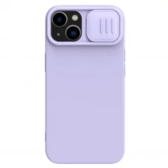 NILLKIN CamShield Silky Ultra odolný kryt s krytkou kamery pro iPhone 15 Plus, fialová