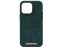 NJORD Salmon Leather MagSafe Odolný kryt z lososí kůže pro iPhone 14 Pro Max, tmavě zelený