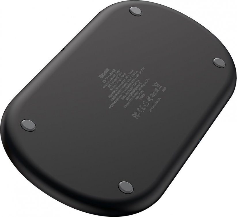 BASEUS WX3IN1-C01 Bezdrátová nabíječka 3v1 pro iPhone, Watch a AirPods, černá