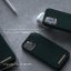 NJORD Jord Kryt z lososí kůže pro iPhone 12 Mini, tmavě zelený