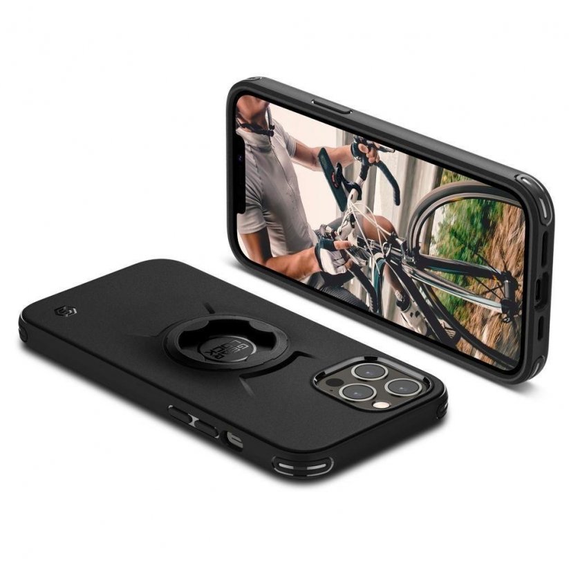 SPIGEN Gearlock Bike Mount GCF132 Odolný kryt pro iPhone 12/12 Pro, černý