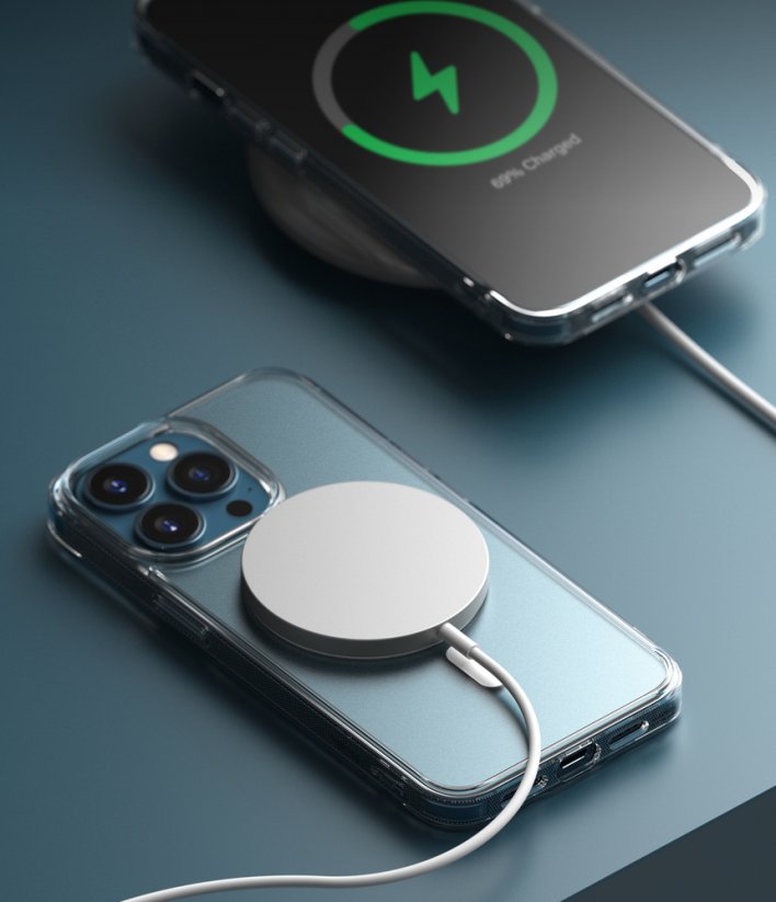 RINGKE Fusion Magnetic Odolný kryt s MagSafe pro iPhone 13 Pro Max, matně čirý
