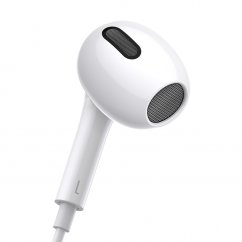 BASEUS Encok C17 (NGCR010002) Prémiová USB-C sluchátka s mikrofonem, délka 1,1m, bílá