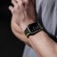 DUX DUCIS Strap LD Magnetický silikonový řemínek pro Apple Watch 42/44/45/49, černo-žlutý